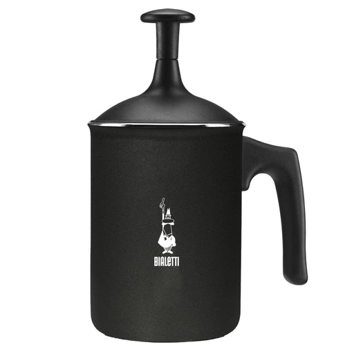 Bialetti Tutto Crema Milk Frother - Black 3 Cup Stovetop Espresso Maker