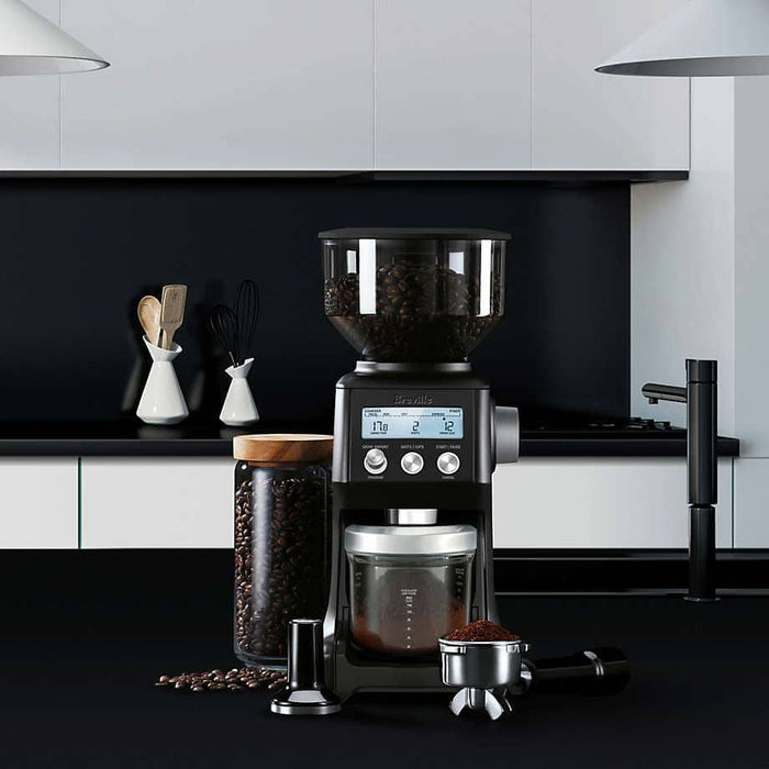 Breville The Smart Grinder Pro Coffee Grinder, Black Stainless Steel