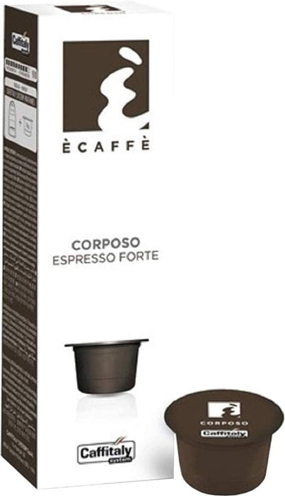 Caffitaly Ecaffe Forte Corposo Coffee, 10 Count - Anthony's Espresso