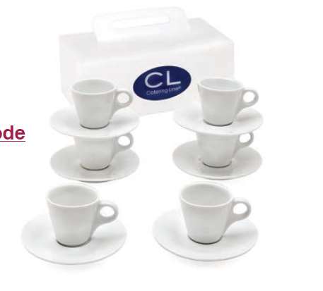 Catering Line - Sposa Espresso Cups (6 Count) - Anthony's Espresso