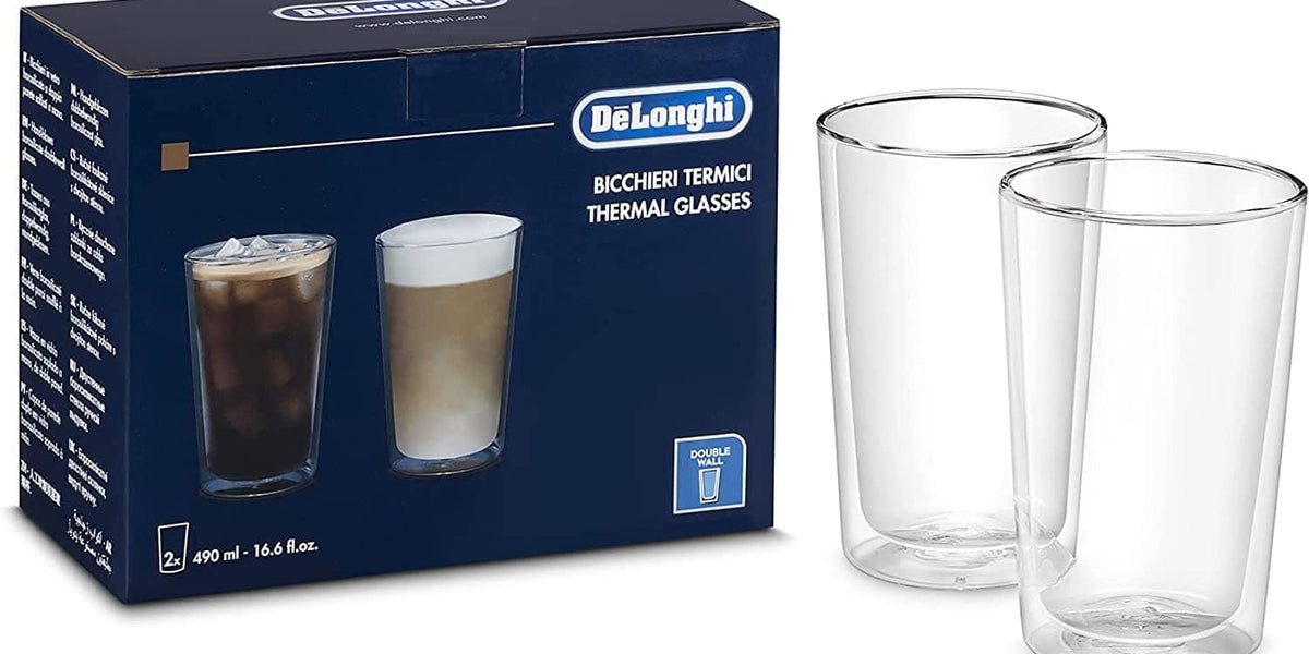 Buy De Longhi Double Wall Large Thermal Glasses Set Of 2 490ML