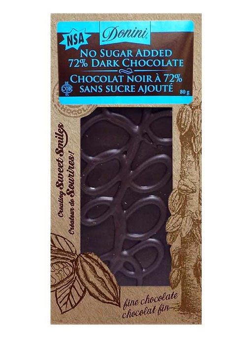 Donini NSA 72% Dark Chocolate 100g