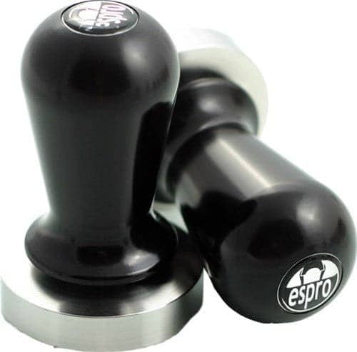 ESPRO Espresso Coffee Tamper - Calibrated Stainless Steel Flat, 58 mm - Black