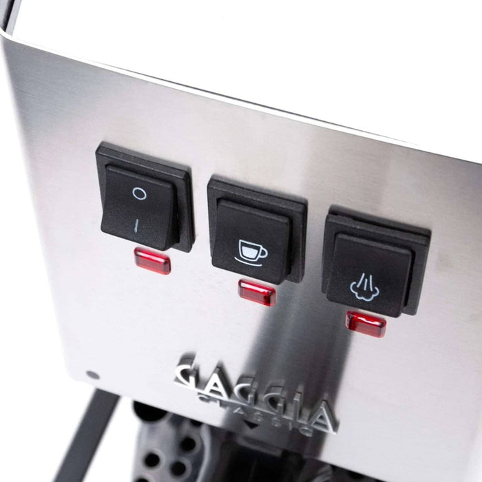 Gaggia Classic Pro Manual Espresso Machine - Brushed Stainless Steel - Anthony's Espresso