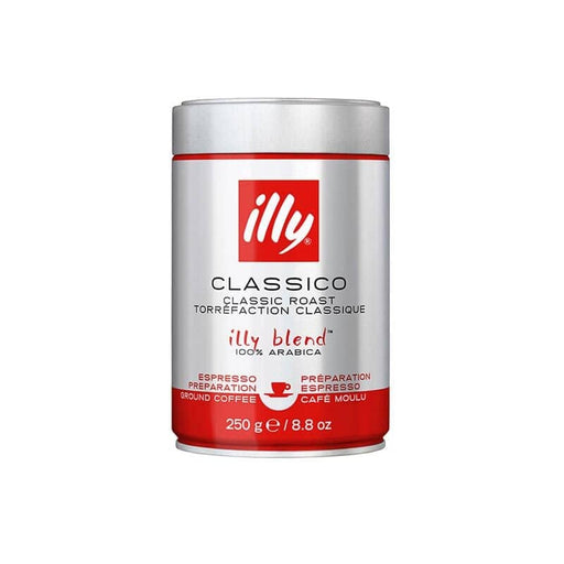 Illy Ground Espresso Classico Coffee - Medium Roast - 250g