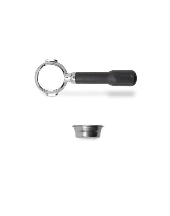 LELIT LELIT58 Double Portafilter - Double Spout - Including Stainless Steel Filters - Wooden Handle - PLA582M - Silver/Maple Wood LELIT LELIT58 Double Portafilter - Double Spout - Including Stainless Steel Filters - Wooden Handle - PLA582M - Silver/Maple Wood