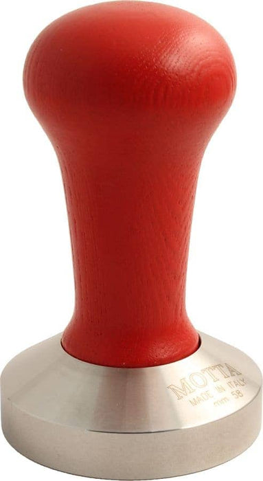 Motta Wood and Stainless Steel Tamper - Red - Anthony's Espresso