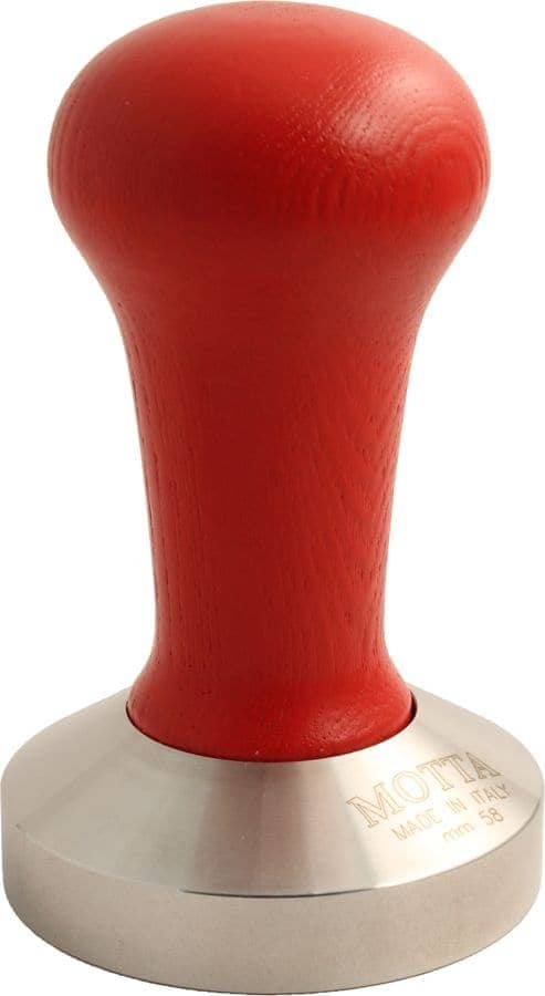 Motta Wood and Stainless Steel Tamper - Red