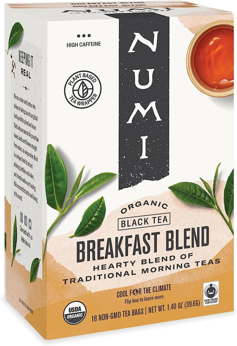 NUMI Breakfast Blend Tea - 18 Bags - Anthony's Espresso
