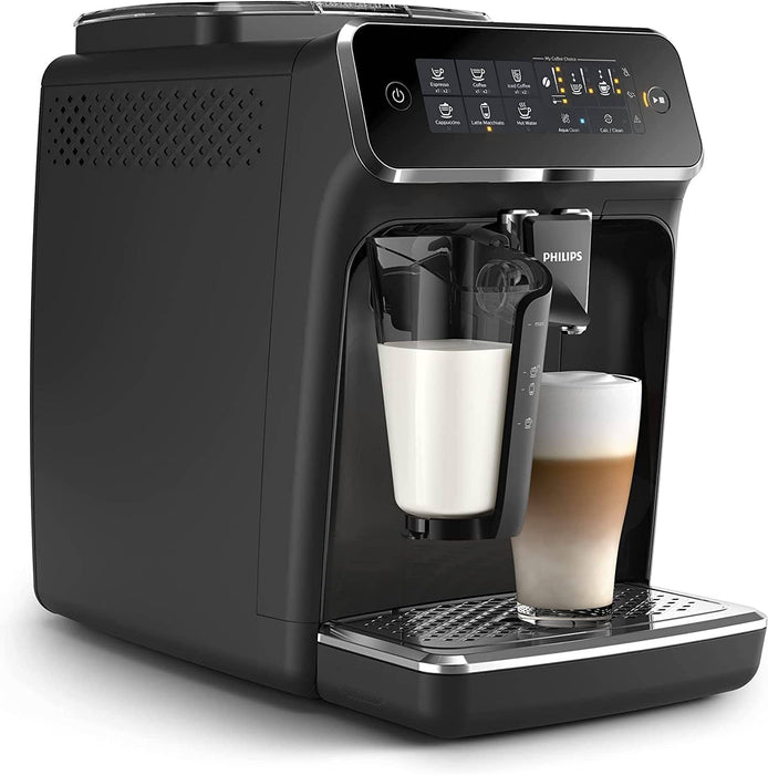 Philips 3200 Series Fully Automatic Espresso Machine w/LatteGo & Iced  Coffee, EP3241/74, Black & Saeco AquaClean Filter 2 Pack, CA6903/22