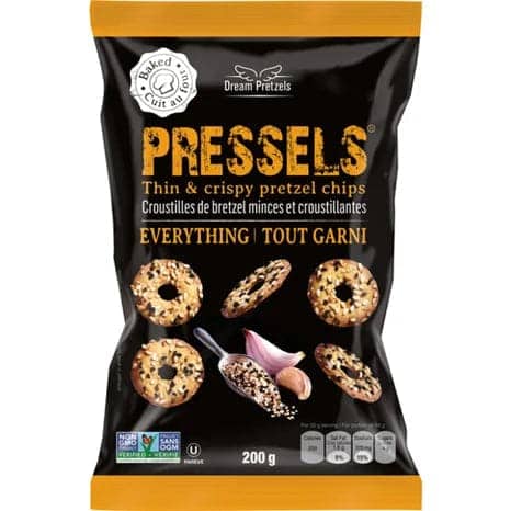 Pressels Thin & Crispy Pretzel Chips - Everything