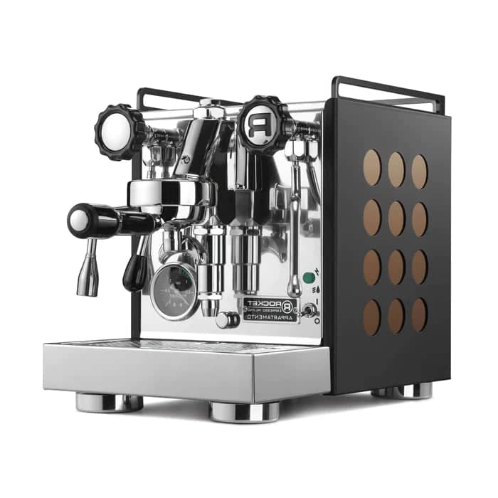 Rocket Appartamento Espresso Machine - Black (Copper Panel Side) - Anthony's Espresso