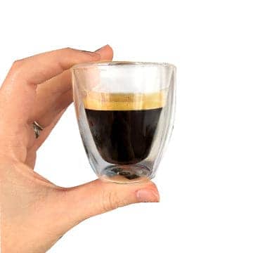 Sara Double Wall Espresso Cups (Without Handle) Set Of 4 - Anthony's Espresso