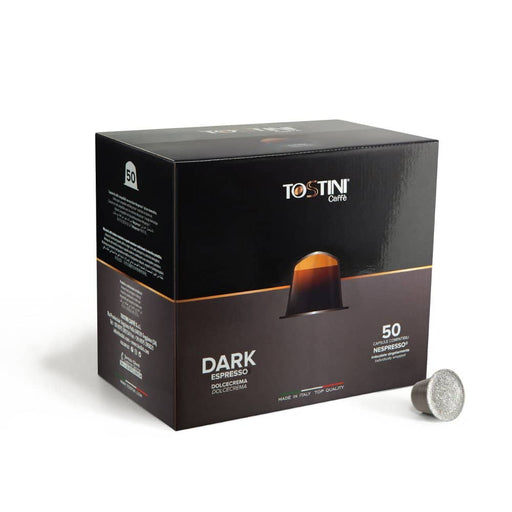 Tostini Compatible Capsule Nespresso Dark - 50 Count