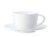 White Cappuccino Cups/Saucers Gift Box - Set of 2 - Anthony's Espresso