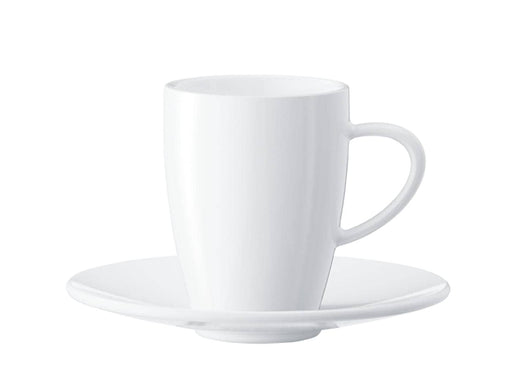 White Coffee Cups/Saucers Gift Box - Set of 2